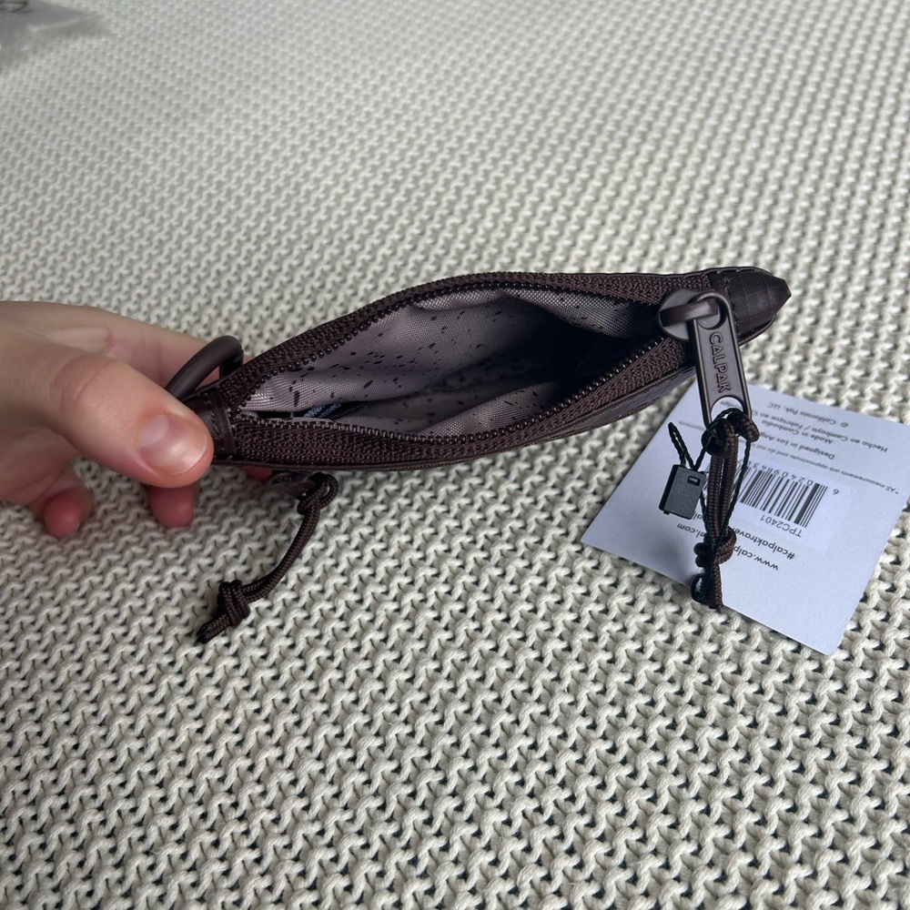 Calpak Clippable Card Pouch in Walnut - Picture 3 of 4